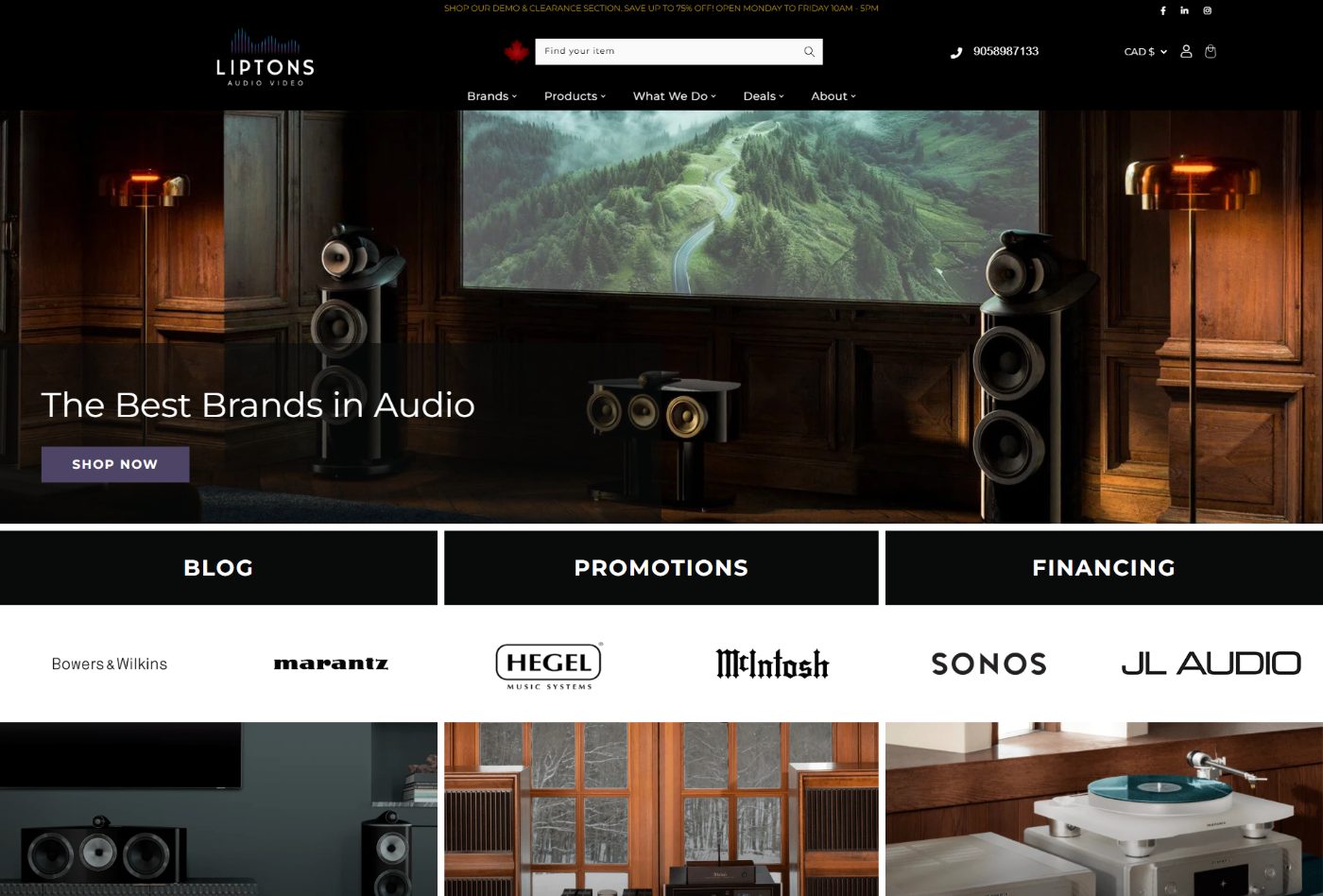 Lipton&rsquo;s Audio & Video — desktop